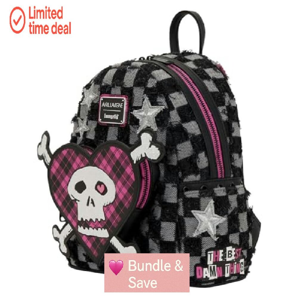 Mini Backpack With Heart Pocket, Adjustable Strap… - image 3
